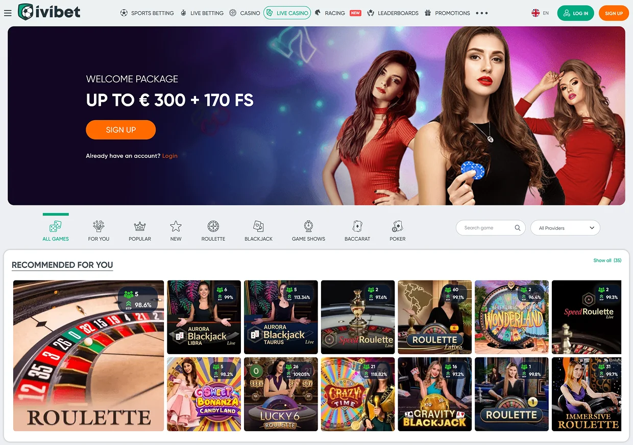 IviBet Live Dealers