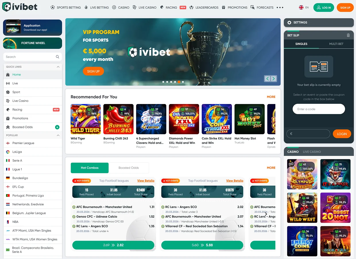 IviBet Live Games